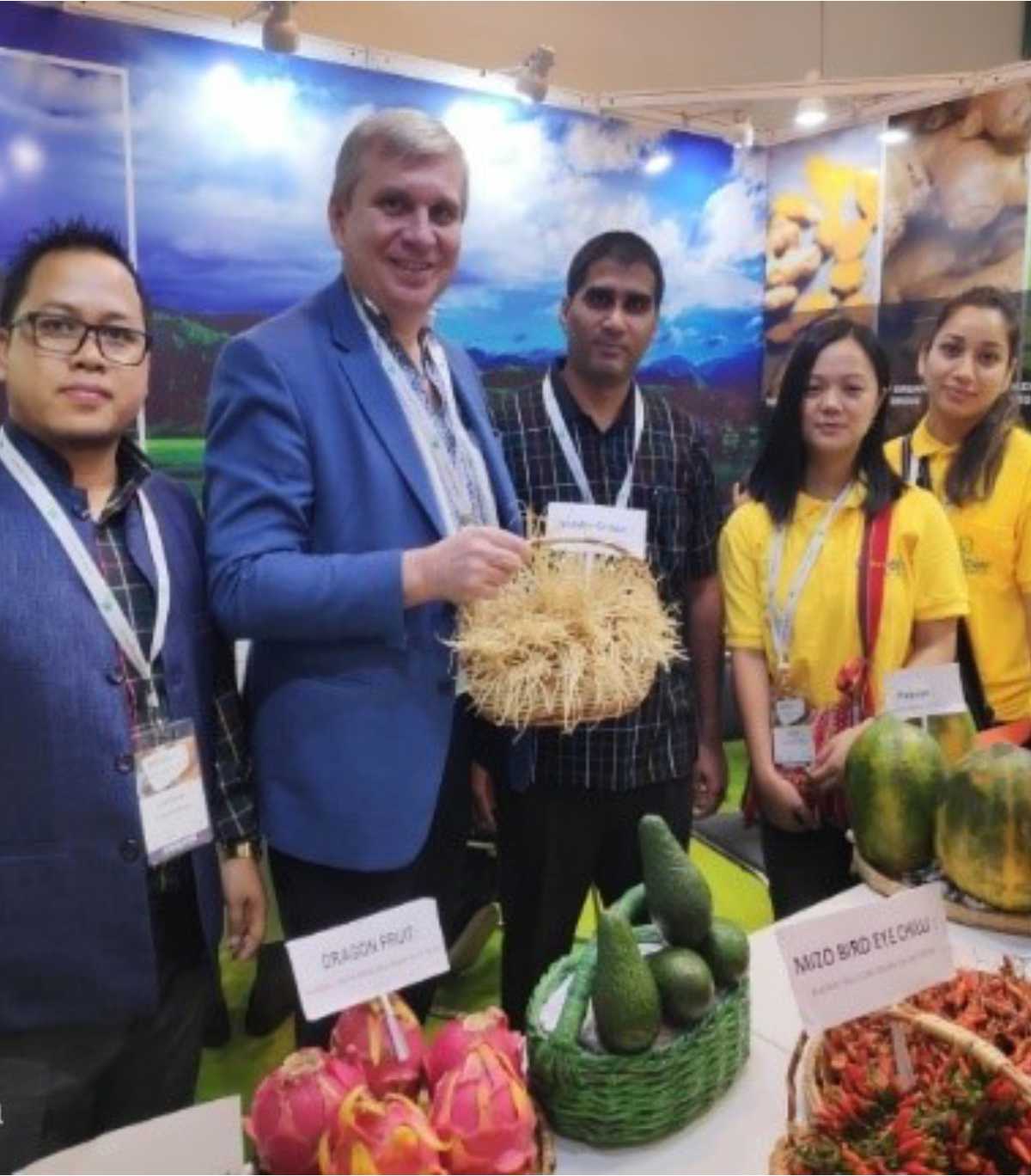 Mr. Sanjay Kumar, Vice President explaining the benefits of our organic produce to international buyers during BIOFACH