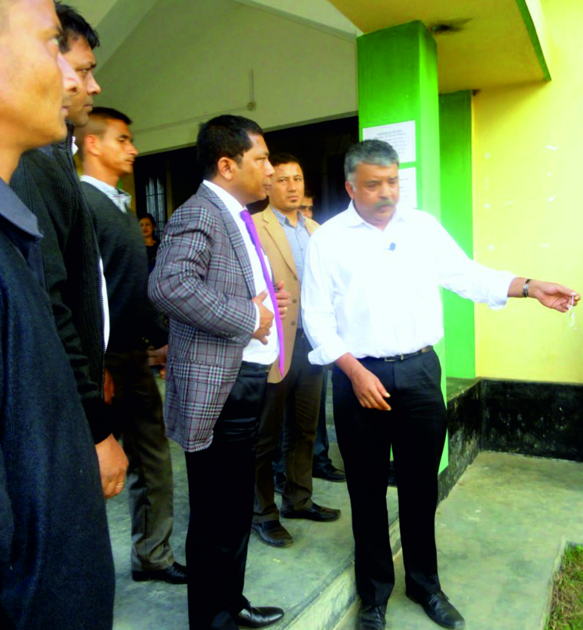 Our CEO explaining the benefits of Organic Farming to the former Chief Minister of Meghalaya Mr. Mukul Sangma